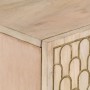 Solid mango wood auxiliary cabinet 90x33x75 cm by , Sideboards - Ref: Foro24-358276, Price: 161,27 €, Discount: %