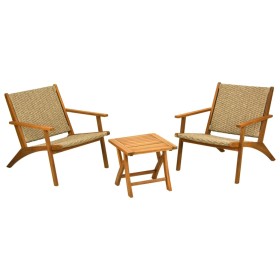 ProGarden Balcony Furniture Set 3 Pieces Natural Acacia Wood by , Garden sets - Ref: Foro24-447586, Price: 264,91 €, Discount: %