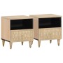 Bedside tables 2 pcs solid mango wood 40x33x46 cm by , Nightstands - Ref: Foro24-358255, Price: 110,18 €, Discount: %