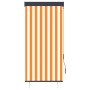 Estor enrollable de exterior blanco y naranja 80x250 cm de vidaXL, Persianas y estores - Ref: Foro24-145951, Precio: 41,44 €,...