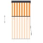 Estor enrollable de exterior blanco y naranja 80x250 cm de vidaXL, Persianas y estores - Ref: Foro24-145951, Precio: 41,44 €,...