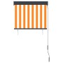 Estor enrollable de exterior blanco y naranja 80x250 cm de vidaXL, Persianas y estores - Ref: Foro24-145951, Precio: 41,44 €,...