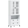 VIKEN tall sideboard solid white pine wood 80x40x200 cm by , Sideboards - Ref: Foro24-3207141, Price: 314,35 €, Discount: %