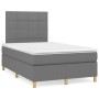 Box spring bed with dark gray fabric mattress 120x190 cm by , Beds and slatted bases - Ref: Foro24-3269931, Price: 411,99 €, ...