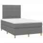 Cama box spring con colchón tela gris oscuro 120x190 cm de , Camas y somieres - Ref: Foro24-3269931, Precio: 411,62 €, Descue...