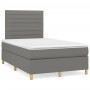 Box spring bed with dark gray fabric mattress 120x190 cm by , Beds and slatted bases - Ref: Foro24-3269938, Price: 405,99 €, ...