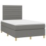 Cama box spring con colchón tela gris oscuro 120x190 cm de , Camas y somieres - Ref: Foro24-3269938, Precio: 405,74 €, Descue...