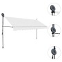 Toldo manual retráctil con LED crema 400 cm de vidaXL, Toldos - Ref: Foro24-145875, Precio: 85,17 €, Descuento: %