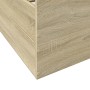 Sonoma oak engineered wood bed with drawers 140x190 cm by , Beds and slatted bases - Ref: Foro24-3280309, Price: 152,41 €, Di...