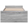 Sonoma gray engineered wood bed with drawers 90x200 cm by , Beds and slatted bases - Ref: Foro24-3280340, Price: 124,64 €, Di...