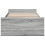 Sonoma gray engineered wood bed with drawers 75x190 cm by , Beds and slatted bases - Ref: Foro24-3280354, Price: 118,89 €, Di...