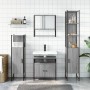 Set de muebles de baño 4 pzas madera contrachapada gris sonoma de , Muebles de baño - Ref: Foro24-3214708, Precio: 245,48 €, ...