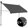 Manual retractable awning with LED anthracite gray 300 cm by vidaXL, Awnings - Ref: Foro24-145866, Price: 111,99 €, Discount: %