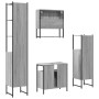 Set de muebles de baño 4 pzas madera contrachapada gris sonoma de , Muebles de baño - Ref: Foro24-3214708, Precio: 245,48 €, ...