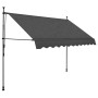 Manual retractable awning with LED anthracite gray 300 cm by vidaXL, Awnings - Ref: Foro24-145866, Price: 111,99 €, Discount: %