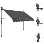 Manual retractable awning with LED anthracite gray 300 cm by vidaXL, Awnings - Ref: Foro24-145866, Price: 111,99 €, Discount: %