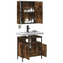 Set de muebles baño 2 pzas madera contrachapada roble ahumado de , Muebles de baño - Ref: Foro24-3214717, Precio: 118,99 €, D...