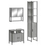 Sonoma gray plywood 3-piece bathroom furniture set by , Bathroom furniture - Ref: Foro24-3214678, Price: 190,12 €, Discount: %