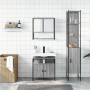 Sonoma gray plywood 3-piece bathroom furniture set by , Bathroom furniture - Ref: Foro24-3214678, Price: 190,12 €, Discount: %