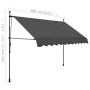 Manual retractable awning with LED anthracite gray 300 cm by vidaXL, Awnings - Ref: Foro24-145866, Price: 111,99 €, Discount: %