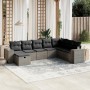 8-piece garden sofa set and gray synthetic rattan cushions by , Garden sets - Ref: Foro24-3264516, Price: 545,83 €, Discount: %