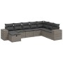 8-teiliges Gartensofa-Set und graue synthetische Rattankissen von , Gartensets - Ref: Foro24-3264516, Preis: 546,30 €, Rabatt: %