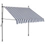 Toldo manual retráctil con LED azul y blanco 150 cm de vidaXL, Toldos - Ref: Foro24-145842, Precio: 69,19 €, Descuento: %