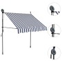 Toldo manual retráctil con LED azul y blanco 150 cm de vidaXL, Toldos - Ref: Foro24-145842, Precio: 69,19 €, Descuento: %