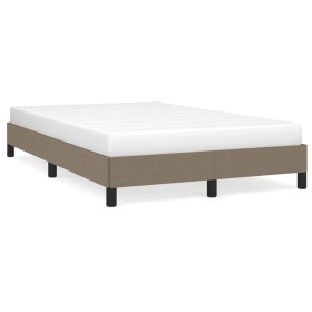 Estructura de cama tela gris taupe 120x190 cm de , Camas y somieres - Ref: Foro24-379486, Precio: 108,99 €, Descuento: %