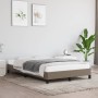 Taupe gray fabric bed frame 120x190 cm by , Beds and slatted bases - Ref: Foro24-379486, Price: 108,99 €, Discount: %