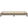 Taupe gray fabric bed frame 120x190 cm by , Beds and slatted bases - Ref: Foro24-379486, Price: 108,99 €, Discount: %