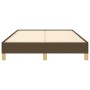 Dark brown fabric bed frame 120x190 cm by , Beds and slatted bases - Ref: Foro24-379492, Price: 96,99 €, Discount: %