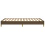 Dark brown fabric bed frame 120x190 cm by , Beds and slatted bases - Ref: Foro24-379492, Price: 96,99 €, Discount: %