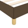 Dark brown fabric bed frame 120x190 cm by , Beds and slatted bases - Ref: Foro24-379492, Price: 96,99 €, Discount: %