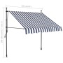 Toldo manual retráctil con LED azul y blanco 150 cm de vidaXL, Toldos - Ref: Foro24-145842, Precio: 69,19 €, Descuento: %