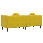 Yellow velvet 3-seater sofa with cushions by , Sofas - Ref: Foro24-372648, Price: 286,37 €, Discount: %