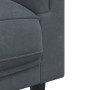 Dark gray velvet 3-seater sofa with cushions by , Sofas - Ref: Foro24-372643, Price: 247,05 €, Discount: %