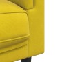 Yellow velvet 3-seater sofa with cushions by , Sofas - Ref: Foro24-372648, Price: 286,37 €, Discount: %