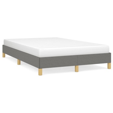 Dark gray fabric bed frame 120x190 cm by , Beds and slatted bases - Ref: Foro24-379490, Price: 101,99 €, Discount: %