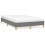 Estructura de cama tela gris oscuro 120x190 cm de , Camas y somieres - Ref: Foro24-379490, Precio: 101,99 €, Descuento: %