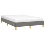 Estructura de cama tela gris oscuro 120x190 cm de , Camas y somieres - Ref: Foro24-379490, Precio: 101,99 €, Descuento: %