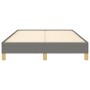 Estructura de cama tela gris oscuro 120x190 cm de , Camas y somieres - Ref: Foro24-379490, Precio: 101,99 €, Descuento: %