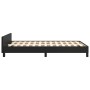 Bed frame with headboard black synthetic leather 120x190 cm by , Beds and slatted bases - Ref: Foro24-379541, Price: 127,56 €...