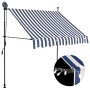 Toldo manual retráctil con LED azul y blanco 200 cm de vidaXL, Toldos - Ref: Foro24-145843, Precio: 82,68 €, Descuento: %