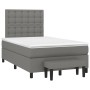 Box spring bed with dark gray fabric mattress 120x190 cm by , Beds and slatted bases - Ref: Foro24-3270384, Price: 445,28 €, ...