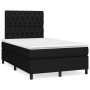 Box spring bed with mattress and LED lights black fabric 120x190 cm by , Beds and slatted bases - Ref: Foro24-3270220, Price:...