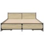 Cama con cajones madera ingeniería roble Sonoma 120x200 cm de , Camas y somieres - Ref: Foro24-3279938, Precio: 168,99 €, Des...