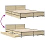 Cama con cajones madera ingeniería roble Sonoma 120x200 cm de , Camas y somieres - Ref: Foro24-3279938, Precio: 168,99 €, Des...