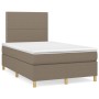 Boxspringbett mit Matratze und LED-Stoff in Taupegrau, 120 x 190 cm von , Betten und Lattenroste - Ref: Foro24-3270243, Preis...