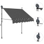 Manual retractable awning with LED anthracite gray 200 cm by vidaXL, Awnings - Ref: Foro24-145864, Price: 109,48 €, Discount: %